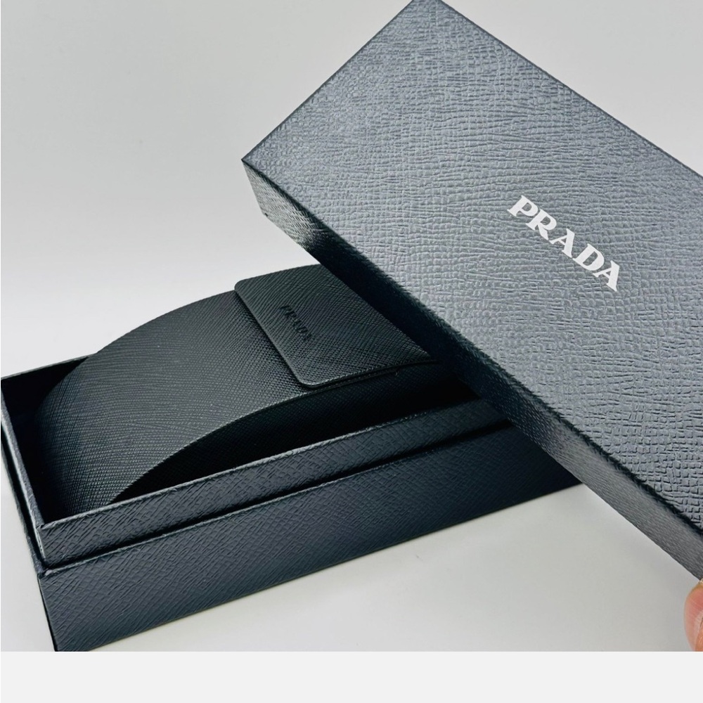 Prada Sunglasses Case Glasses Case Sunglasses Box Cleaning Cloth Size XL New